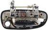 ACCENT 00-06 EXTERIOR FRONT DOOR HANDLE LH, All Chrome, Plastic, w/ Keyhole, Hatchback/Sedan