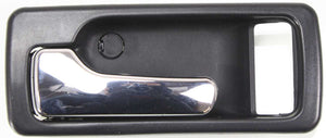 ACCORD 90-93 FRONT INTERIOR DOOR HANDLE LH, Chrome + Black, w/o Power Lock, USA Built, Coupe