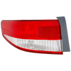 ACCORD 03-04 TAIL LAMP LH, Outer, Lens and Housing, Sedan