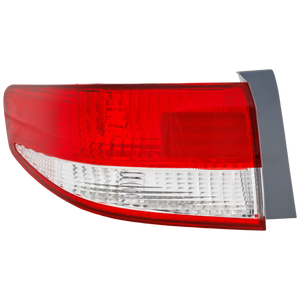 ACCORD 03-04 TAIL LAMP LH, Outer, Lens and Housing, Sedan