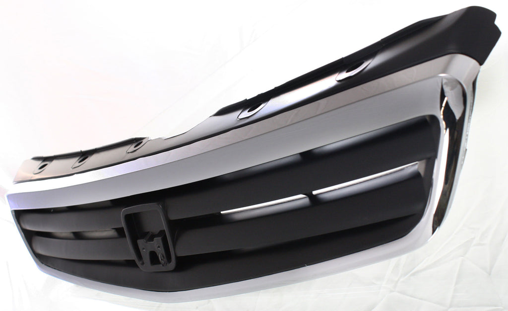 CIVIC 99-00 GRILLE, ABS Plastic, Chrome Shell/Painted Black Insert, (Exc. GX Model), Sedan