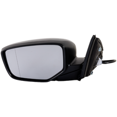 ACCORD 13-17 MIRROR LH, Power, Manual Folding, Non-Heated, Paintable, w/o Auto Dimming, Blind Spot Detection, Memory, and Signal Light