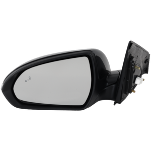 ELANTRA 17-18 MIRROR LH, Power, Manual Folding, Heated, Paintable, w/ BSD, In-housing Signal Light, USA Built Vehicle