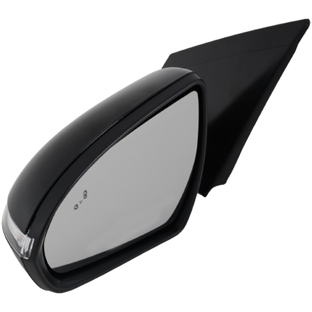 ELANTRA 17-18 MIRROR LH, Power, Manual Folding, Heated, Paintable, w/ BSD, In-housing Signal Light, USA Built Vehicle