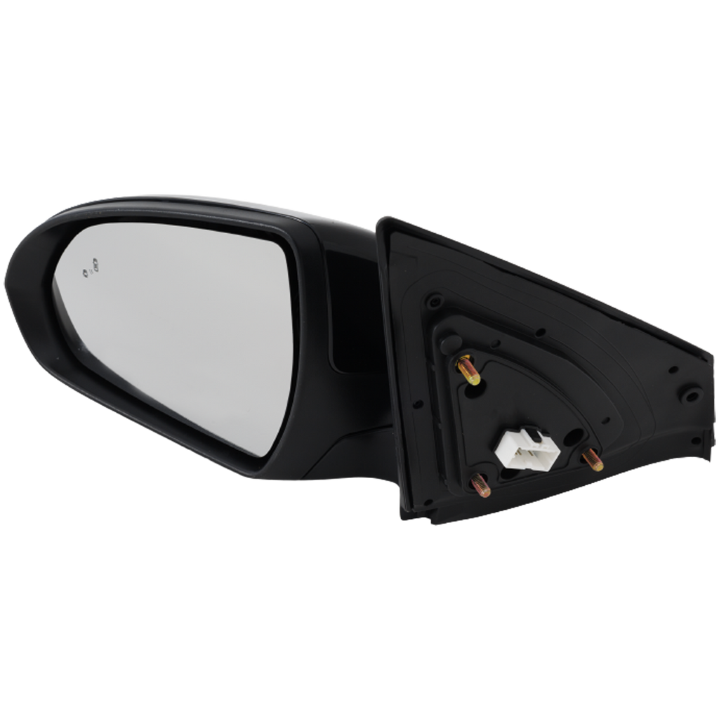 ELANTRA 17-18 MIRROR LH, Power, Manual Folding, Heated, Paintable, w/ BSD, In-housing Signal Light, USA Built Vehicle