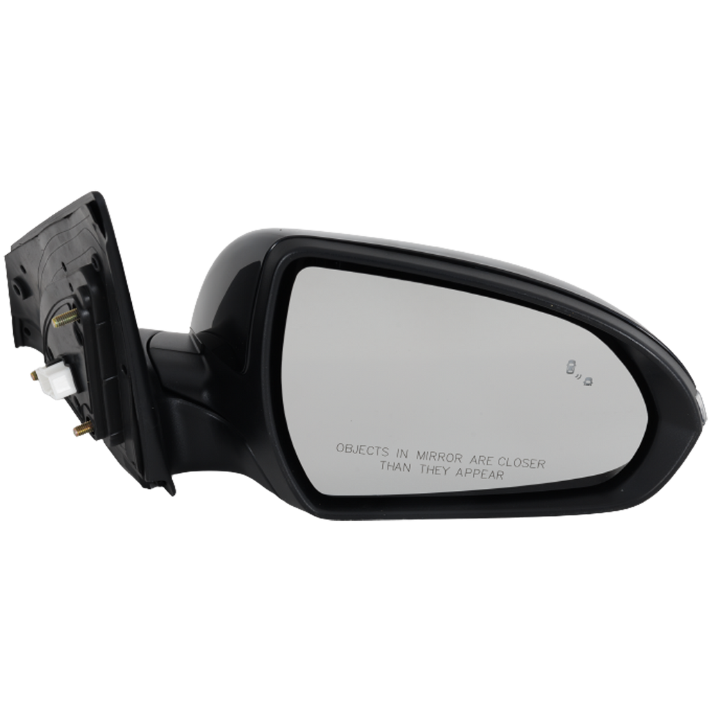 ELANTRA 17-18 MIRROR RH, Power, Manual Folding, Heated, Paintable, w/ BSD, In-housing Signal Light, USA Built Vehicle