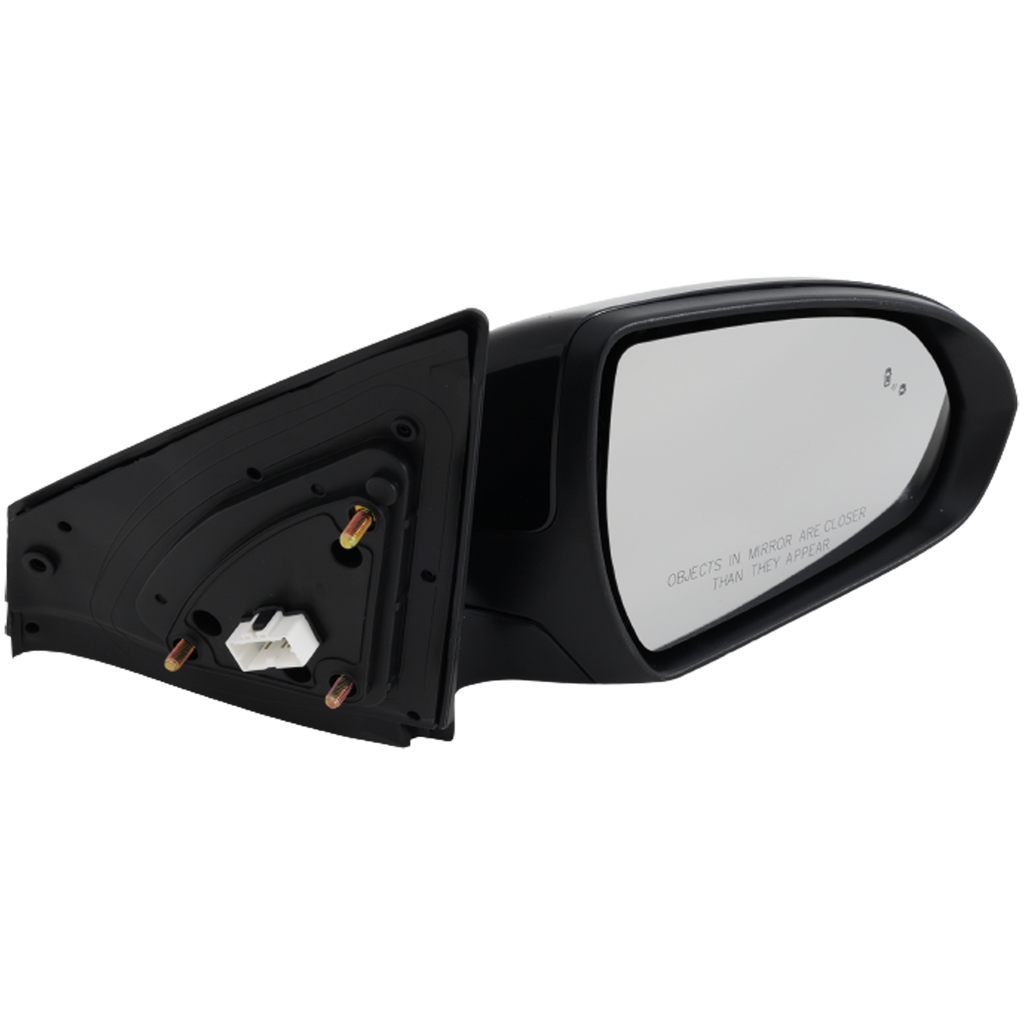 ELANTRA 17-18 MIRROR RH, Power, Manual Folding, Heated, Paintable, w/ BSD, In-housing Signal Light, USA Built Vehicle