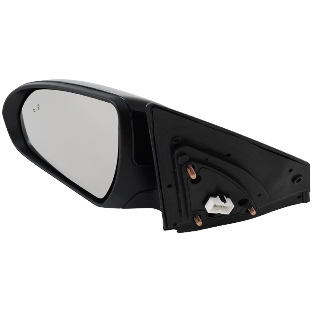 ELANTRA 19-20 MIRROR LH, Power, Manual Folding, Heated, Paintable, w/ Blind Spot Glass, In-housing Signal Light, and Memory, w/o Auto Dimming, USA Built Vehicle