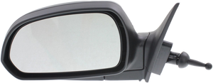 ELANTRA 01-06 MIRROR LH, Manual Remote, Manual Folding, Non-Heated, Paintable, w/o Auto Dimming, BSD, Memory, and Signal Light