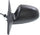 ELANTRA 01-06 MIRROR LH, Manual Remote, Manual Folding, Non-Heated, Paintable, w/o Auto Dimming, BSD, Memory, and Signal Light