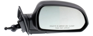 ELANTRA 01-06 MIRROR RH, Manual Remote, Manual Folding, Non-Heated, Paintable, w/o Auto Dimming, BSD, Memory, and Signal Light