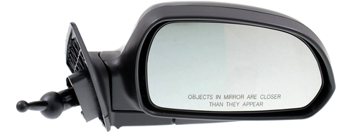 ELANTRA 01-06 MIRROR RH, Manual Remote, Manual Folding, Non-Heated, Paintable, w/o Auto Dimming, BSD, Memory, and Signal Light