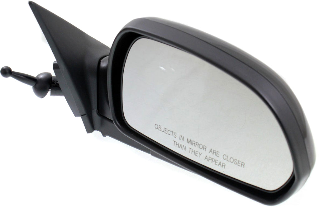 ELANTRA 01-06 MIRROR RH, Manual Remote, Manual Folding, Non-Heated, Paintable, w/o Auto Dimming, BSD, Memory, and Signal Light