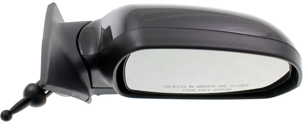 ELANTRA 01-06 MIRROR RH, Manual Remote, Manual Folding, Non-Heated, Paintable, w/o Auto Dimming, BSD, Memory, and Signal Light