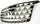 FX35/FX45 03-05 GRILLE, Chrome Shell and Insert