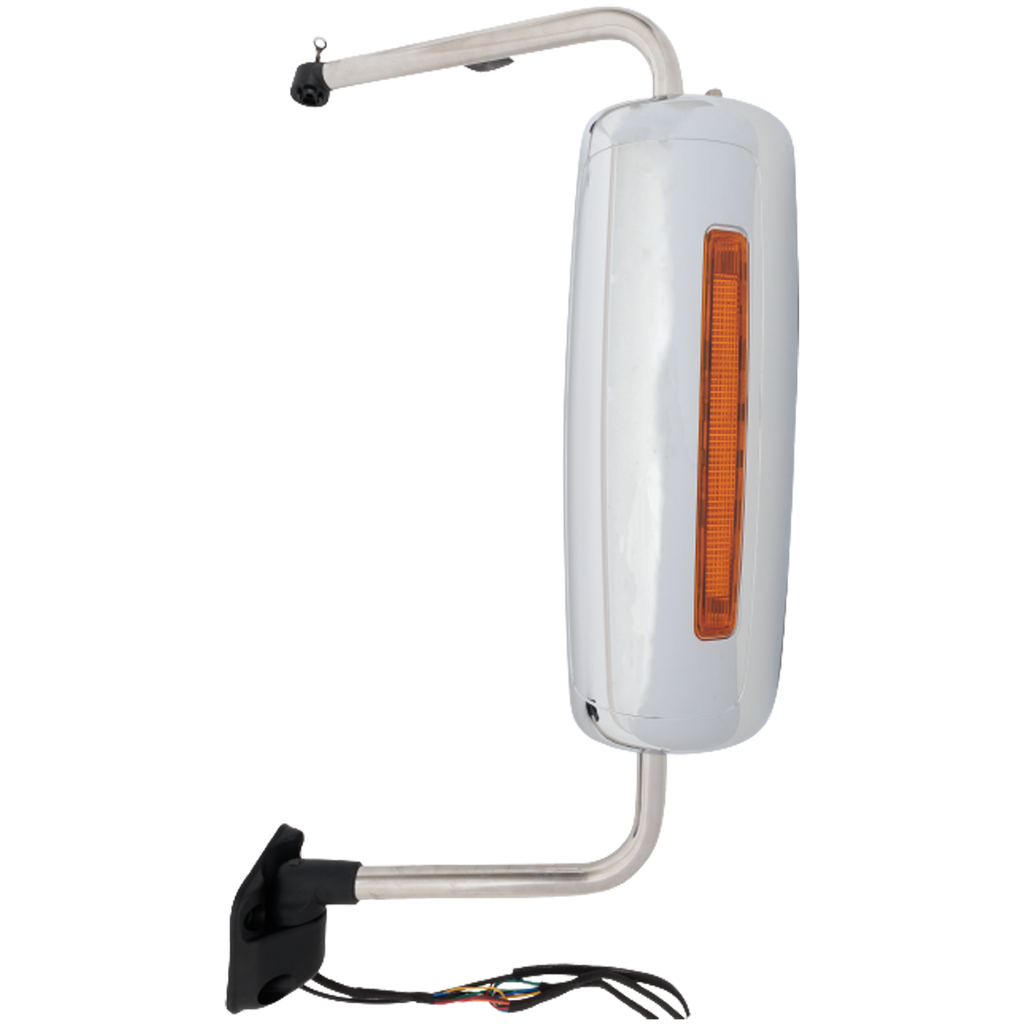 INTERNATIONAL PROSTAR 09-12/WORKSTAR 08-12 TOWING MIRROR LH, Power, Non-Folding, Heated, Chrome, w/ Signal Light, w/ CB Antenna Provision, w/o bracket