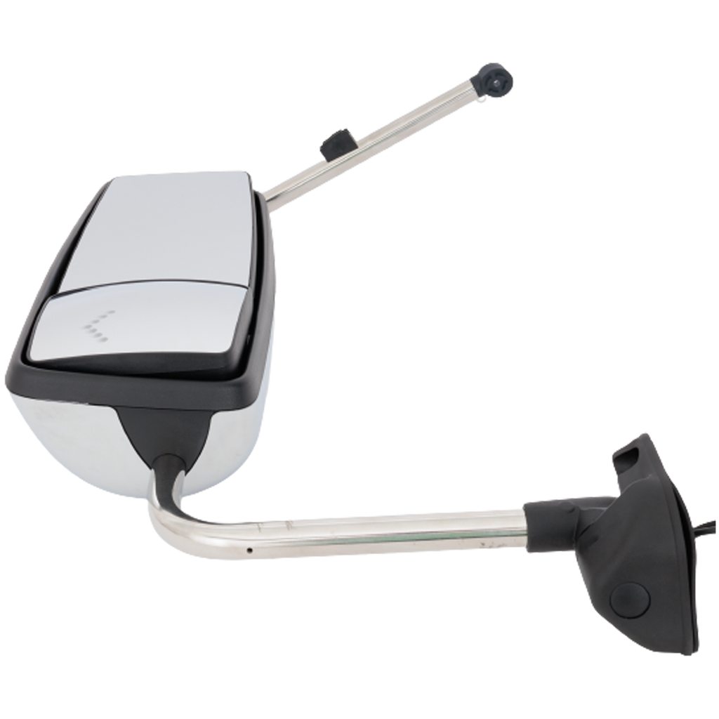 INTERNATIONAL PROSTAR 09-12/WORKSTAR 08-12 TOWING MIRROR LH, Power, Non-Folding, Heated, Chrome, w/ Signal Light, w/ CB Antenna Provision, w/o bracket