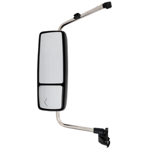 INTERNATIONAL PROSTAR/WORKSTAR 08-12 TOWING MIRROR LH, Manual Adjust, Heated, Paintable, w/ Signal Light, w/ CB Antenna Provision