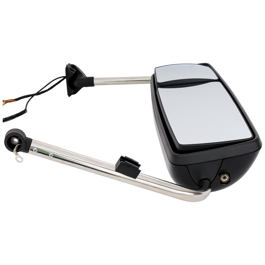 INTERNATIONAL PROSTAR/WORKSTAR 08-12 TOWING MIRROR LH, Manual Adjust, Heated, Paintable, w/ Signal Light, w/ CB Antenna Provision