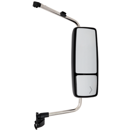 INTERNATIONAL PROSTAR/WORKSTAR 08-12 TOWING MIRROR RH, Manual Adjust, Heated, Paintable, w/ Signal Light, w/ CB Antenna Provision
