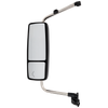 INTERNATIONAL PROSTAR/WORKSTAR 08-12 TOWING MIRROR LH, Manual Adjust, Heated, Paintable, w/ Signal Light, w/o CB Antenna Provision