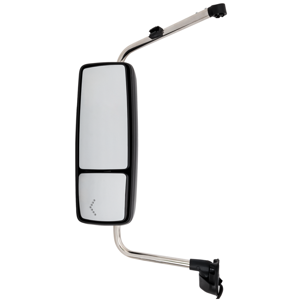 INTERNATIONAL PROSTAR/WORKSTAR 08-12 TOWING MIRROR LH, Manual Adjust, Heated, Paintable, w/ Signal Light, w/o CB Antenna Provision