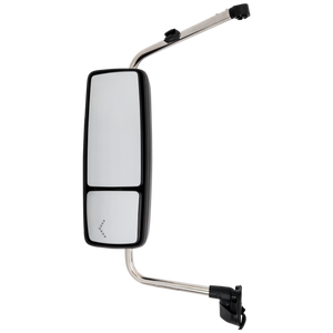 INTERNATIONAL PROSTAR/WORKSTAR 08-12 TOWING MIRROR LH, Manual Adjust, Heated, Paintable, w/ Signal Light, w/o CB Antenna Provision