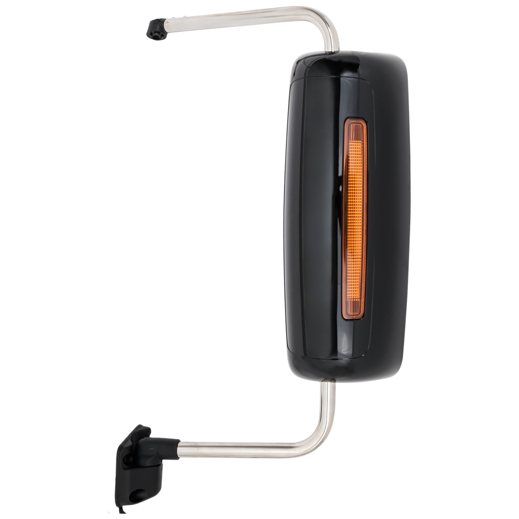 INTERNATIONAL PROSTAR/WORKSTAR 08-12 TOWING MIRROR LH, Manual Adjust, Heated, Paintable, w/ Signal Light, w/o CB Antenna Provision