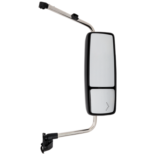 INTERNATIONAL PROSTAR/WORKSTAR 08-12 TOWING MIRROR RH, Manual Adjust, Heated, Paintable, w/ Signal Light, w/o CB Antenna Provision