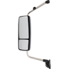 INTERNATIONAL PROSTAR/WORKSTAR 08-12 TOWING MIRROR LH, Manual Adjust, Heated, Chrome, w/ Signal Light, w/ CB Antenna Provision