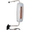 INTERNATIONAL PROSTAR/WORKSTAR 08-12 TOWING MIRROR LH, Manual Adjust, Heated, Chrome, w/ Signal Light, w/ CB Antenna Provision