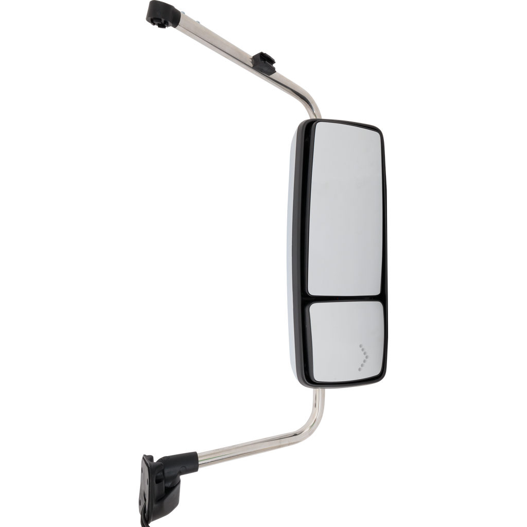 INTERNATIONAL PROSTAR/WORKSTAR 08-12 TOWING MIRROR RH, Manual Adjust, Heated, Chrome, w/ Signal Light, w/ CB Antenna Provision