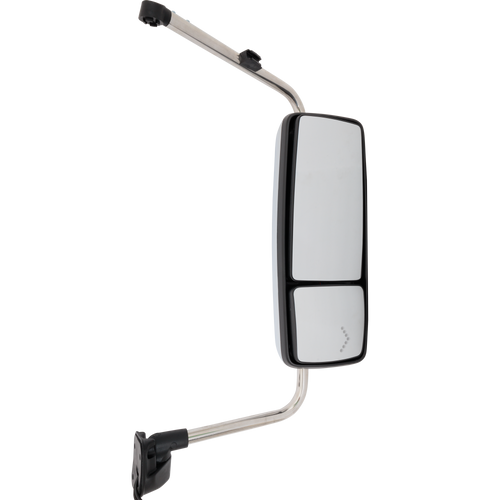 INTERNATIONAL PROSTAR/WORKSTAR 08-12 TOWING MIRROR RH, Manual Adjust, Heated, Chrome, w/ Signal Light, w/ CB Antenna Provision