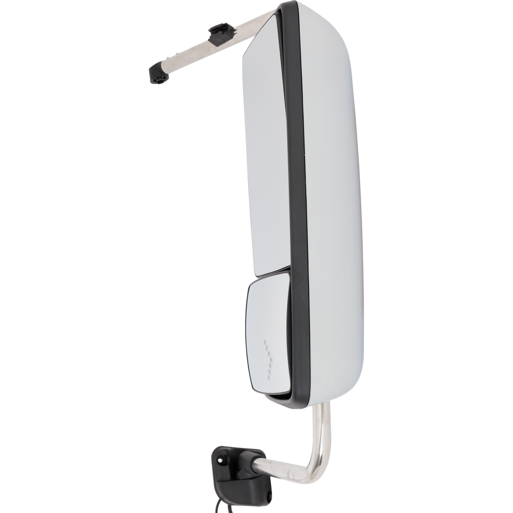 INTERNATIONAL PROSTAR/WORKSTAR 08-12 TOWING MIRROR RH, Manual Adjust, Heated, Chrome, w/ Signal Light, w/ CB Antenna Provision