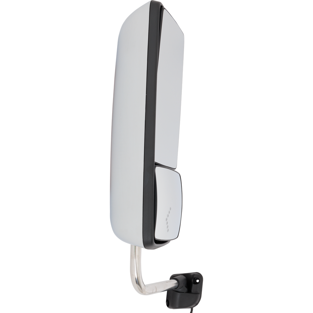 INTERNATIONAL PROSTAR/WORKSTAR 08-12 TOWING MIRROR LH, Manual Adjust, Non-Folding, Heated, Chrome, w/ Signal Light, w/o CB Antenna Provision