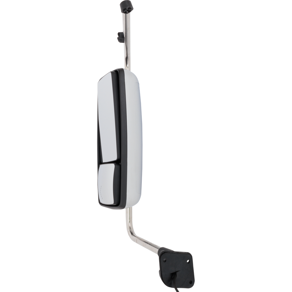 INTERNATIONAL PROSTAR/WORKSTAR 08-12 TOWING MIRROR LH, Manual Adjust, Non-Folding, Heated, Chrome, w/ Signal Light, w/o CB Antenna Provision