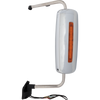 INTERNATIONAL PROSTAR/WORKSTAR 08-12 TOWING MIRROR LH, Manual Adjust, Non-Folding, Heated, Chrome, w/ Signal Light, w/o CB Antenna Provision