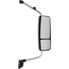 INTERNATIONAL PROSTAR/WORKSTAR 08-12 TOWING MIRROR RH, Manual Adjust, Non-Folding, Heated, Chrome, w/ Signal Light, w/o CB Antenna Provision