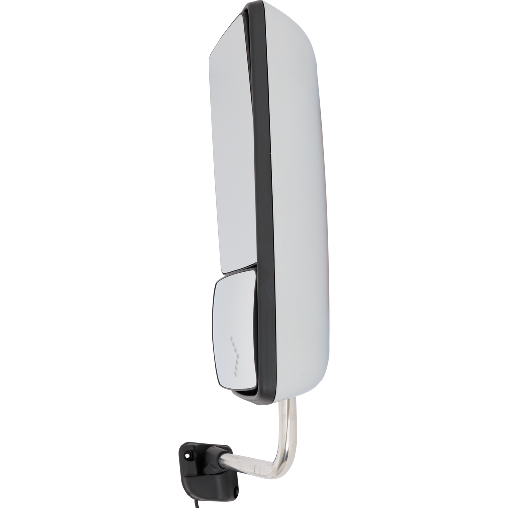 INTERNATIONAL PROSTAR/WORKSTAR 08-12 TOWING MIRROR RH, Manual Adjust, Non-Folding, Heated, Chrome, w/ Signal Light, w/o CB Antenna Provision