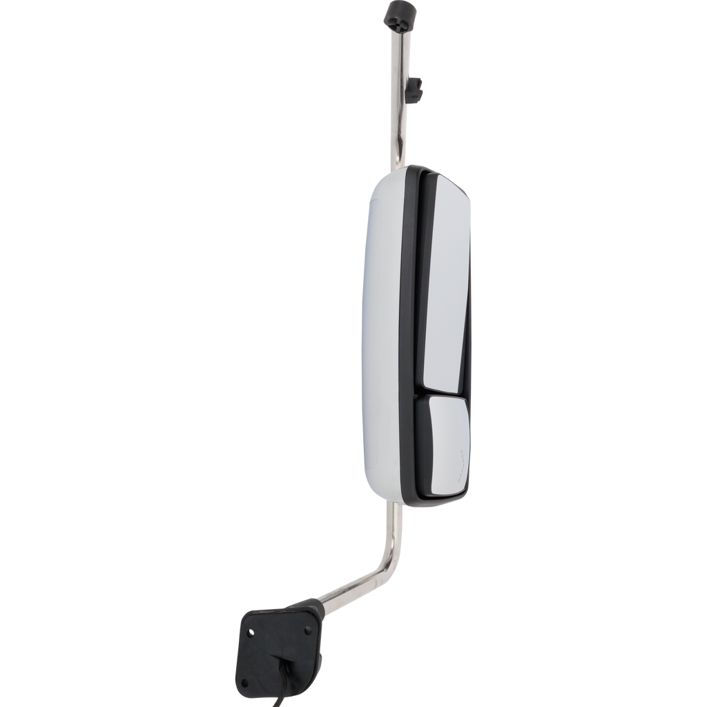 INTERNATIONAL PROSTAR/WORKSTAR 08-12 TOWING MIRROR RH, Manual Adjust, Non-Folding, Heated, Chrome, w/ Signal Light, w/o CB Antenna Provision