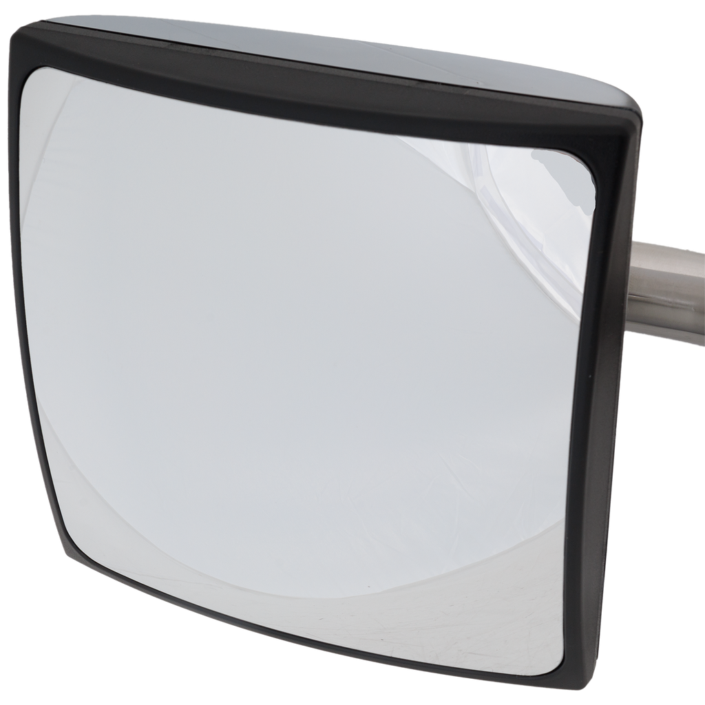 INTERNATIONAL PROSTAR 08-20 MIRROR LH, Manual Adjust, Non-Folding, Non-Heated, Polished, Hood Mirror, w/ Stainless Steel Arm