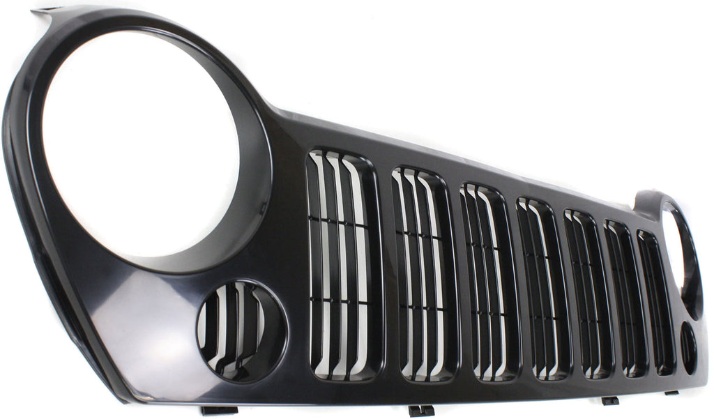 LIBERTY 05-07 GRILLE, Black Shell/Gray Insert, w/o Fog Light Holes