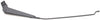 CJ SERIES 68-86 FRONT WIPER ARM RH=LH, Wiper Arm, Black