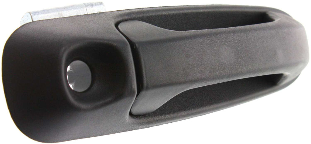 GRAND CHEROKEE 99-04/LIBERTY 02-07 EXTERIOR FRONT DOOR HANDLE RH, Txtrd Blk, w/ Keyhole, Plastic