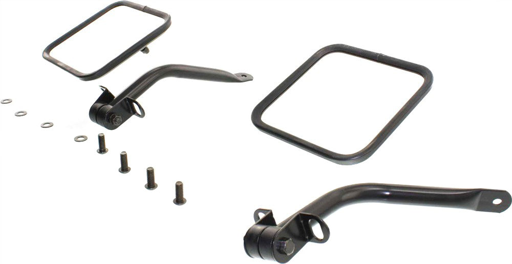 WRANGLER 87-95 MIRROR RH=LH, Manual Adjust, Manual Folding, Paintable