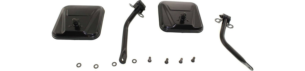WRANGLER 87-95 MIRROR RH=LH, Manual Adjust, Manual Folding, Paintable