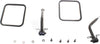 WRANGLER 87-95 MIRROR RH=LH, Manual Adjust, Manual Folding, Paintable