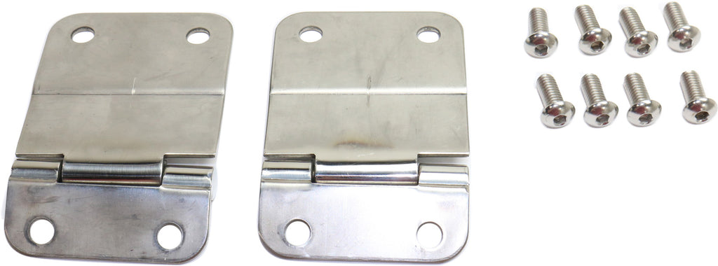 CJ7 76-86 TAILGATE HINGE, Lower Tailgate Hinges, Sold in Pairs, Stainless