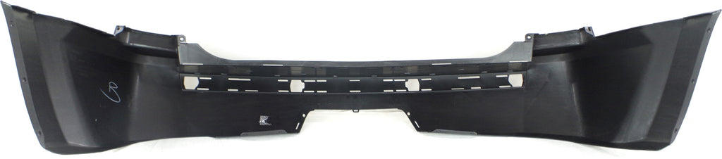 GRAND CHEROKEE 05-10 REAR BUMPER COVER, Primed, w/ Chrome Insert, w/ Tow Hook Holes, Exc. SRT-8 Model - CAPA