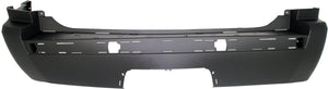 GRAND CHEROKEE 05-10 REAR BUMPER COVER, Primed, w/ Chrome Insert, w/ Tow Hook Holes, Exc. SRT-8 Model